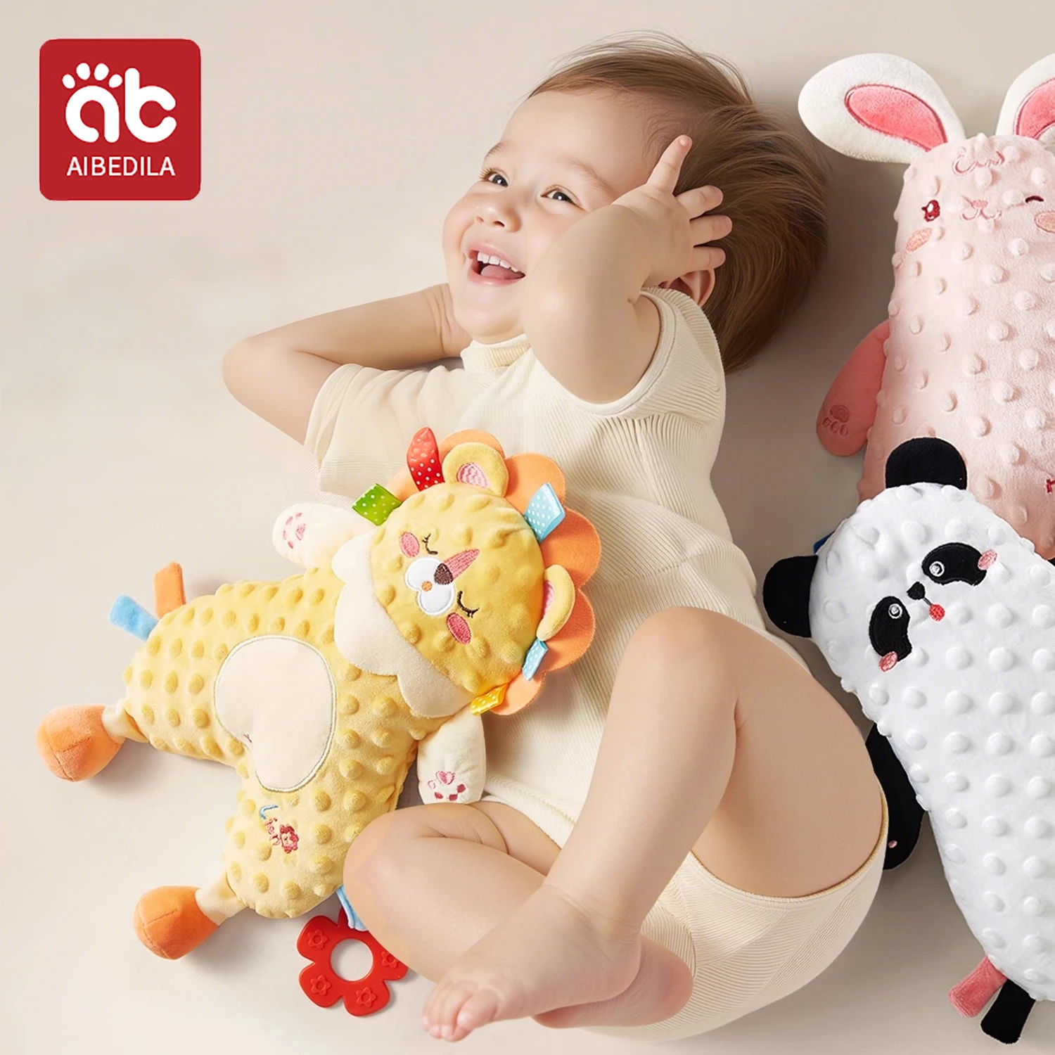 Baby Comforter Blanket Plush Stuffed Animal Security Blanket for Babies Soothe Appease Towel Soft Plush Newborn Sleeping Dolls thumbnail 2