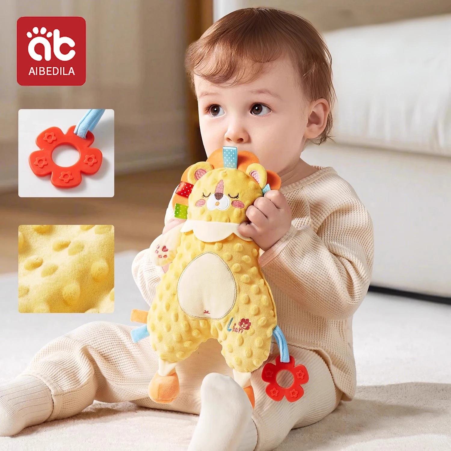 Baby Comforter Blanket Plush Stuffed Animal Security Blanket for Babies Soothe Appease Towel Soft Plush Newborn Sleeping Dolls thumbnail 3