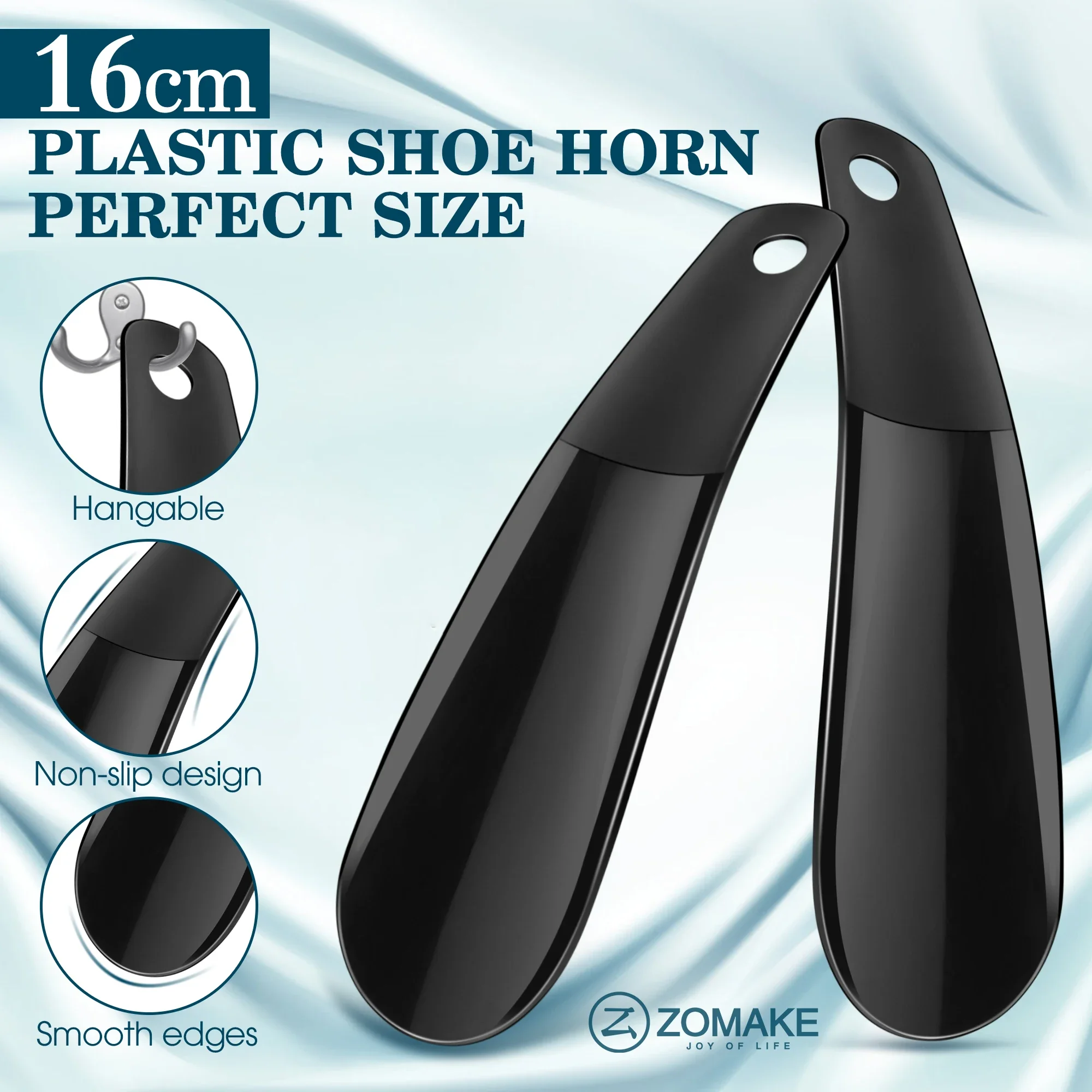 New 16CM Portable Mini Professional Shoe Horn Durable Plastic Spoon Shaped Children Shoe Changing Assistant Flexible Shoe Lifter thumbnail 2