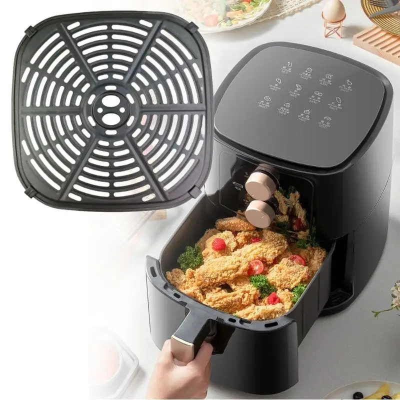 G8TC Air Fryers Pad Carbon Steel Air Fryers Accessories Suitable for Baking and Cooking