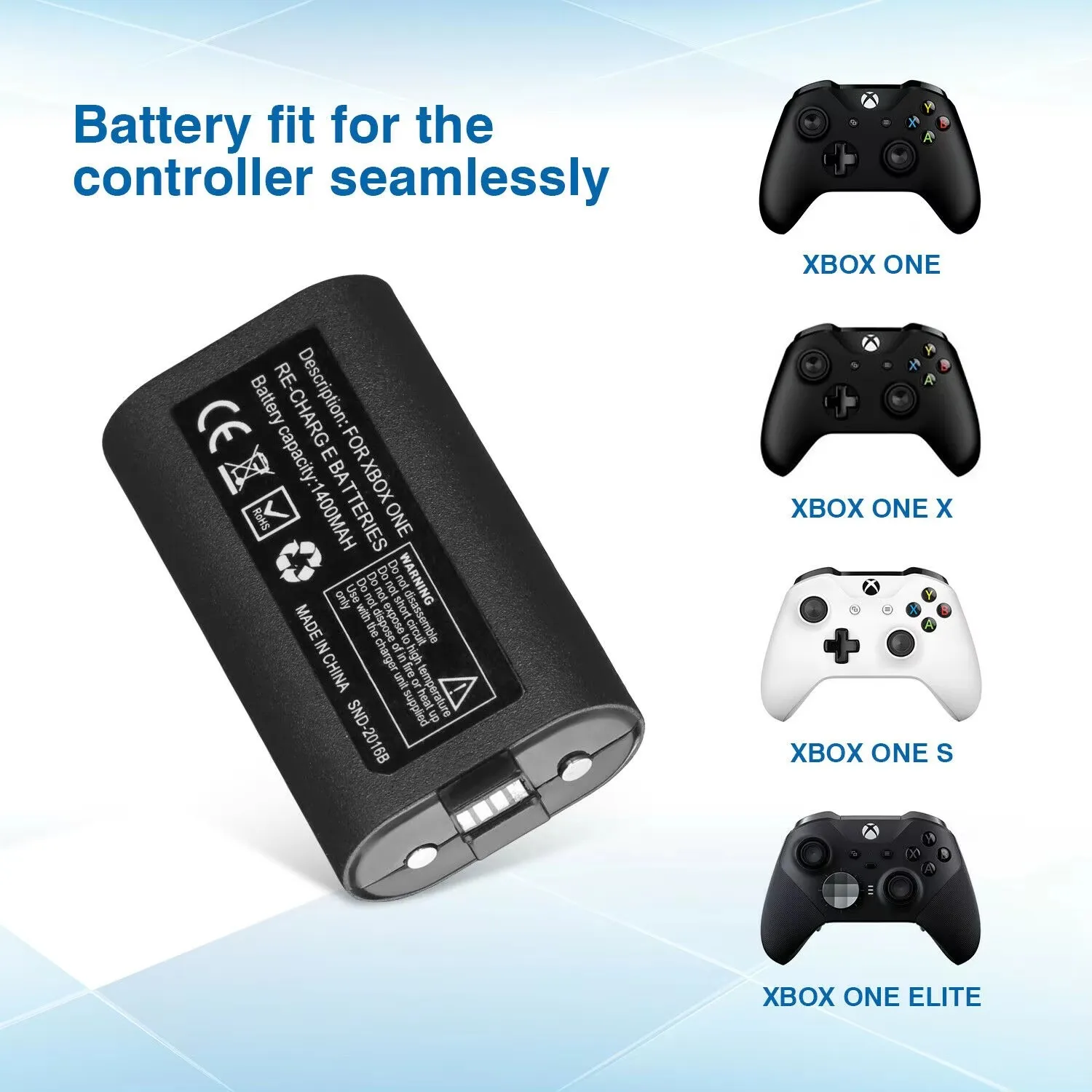 For XBox Series S X Xbox One S X Controller Battery 1400mAh Rechargeable Battery For Xbox One S X XBOX Series X/S Gamepad thumbnail 5