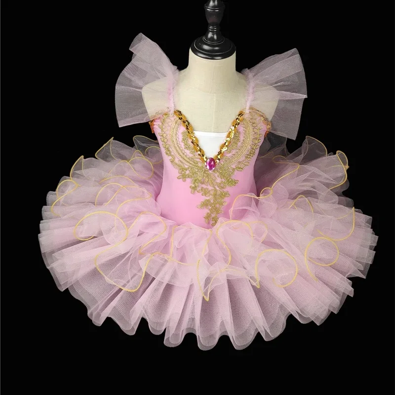 Fashion Children's Day Ballet Dance Dress Girl Tutu Mesh Princess Performance Kids Clothes Stage Summer Dresses Girls Vestidos thumbnail 2