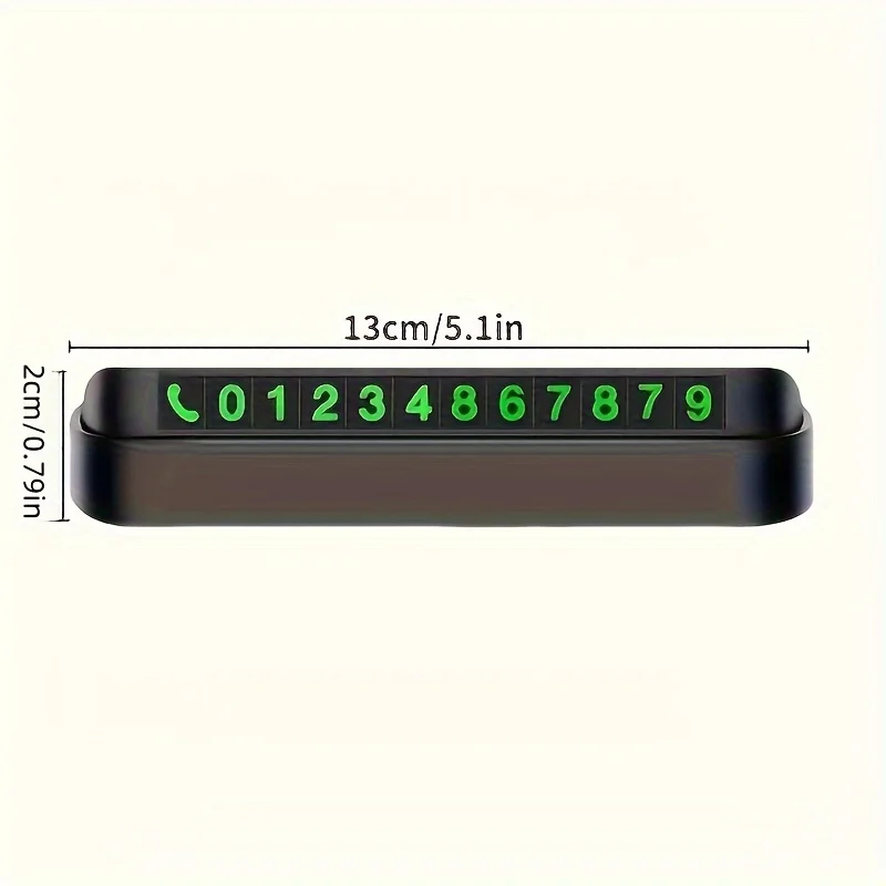 1PC Car Temporary Parking Card Phone Number Card Plate Telephone Number Car Park Stop Automobile Accessories thumbnail 4