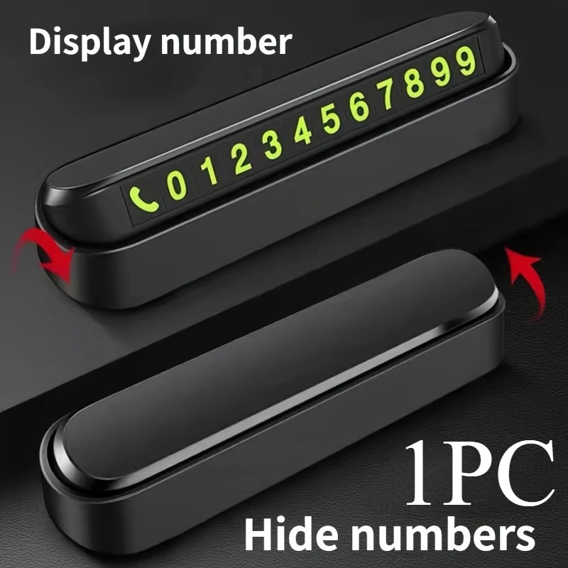 1PC Car Temporary Parking Card Phone Number Card Plate Telephone Number Car Park Stop Automobile Accessories