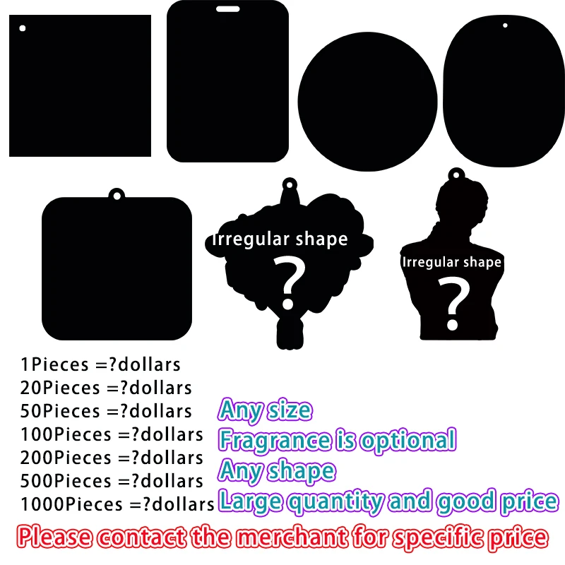 20 pcsCustomized car air freshener free design car accessories aromatherapy any shape any picture can be customized advertising thumbnail 5