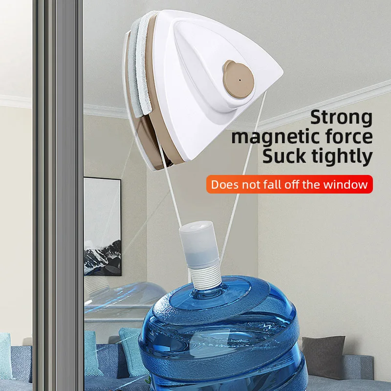 NEW Magnetic Glass Window Cleaning Tool Water Discharge Double-layer Wiper Household Special Window Cleaner For Home thumbnail 6