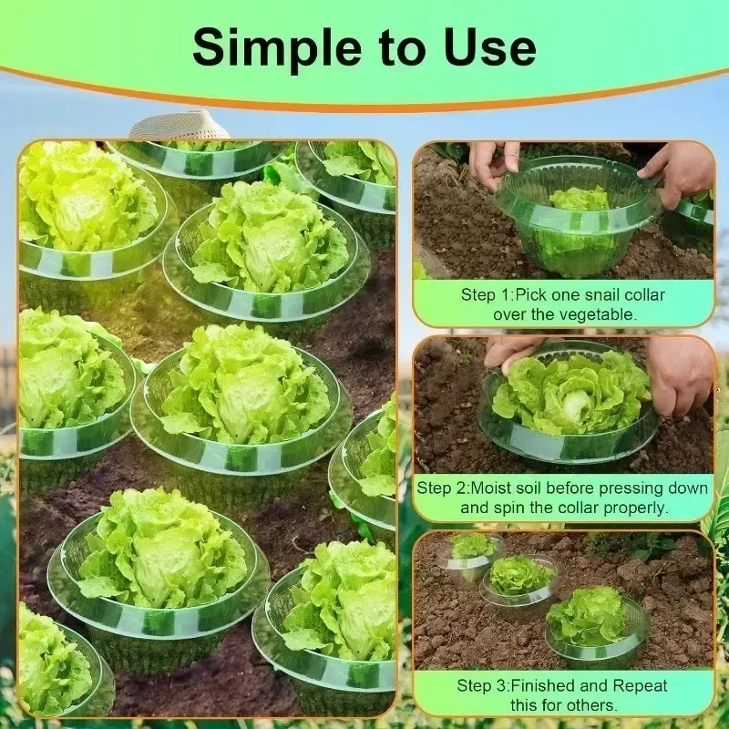 20/1pcs Slug Collars Snail Plant Insect-Proof Guards for Plants Vegetable Protection Covers Reusable Agricultural Garden Cloches thumbnail 6