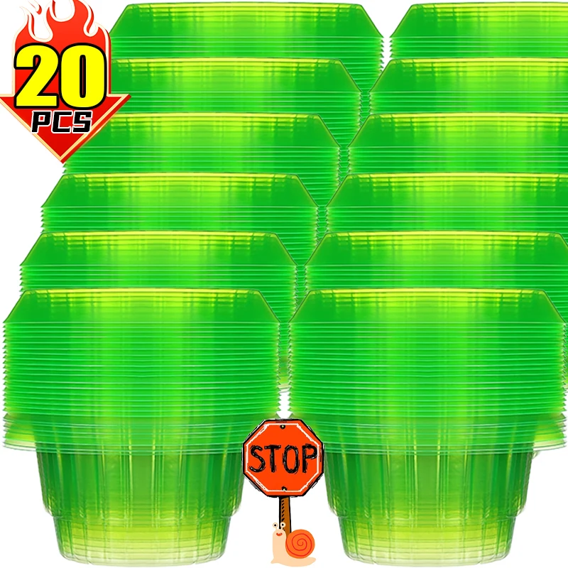 20/1pcs Slug Collars Snail Plant Insect-Proof Guards for Plants Vegetable Protection Covers Reusable Agricultural Garden Cloches