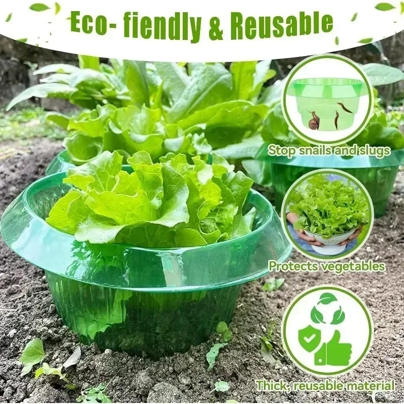 20/1pcs Slug Collars Snail Plant Insect-Proof Guards for Plants Vegetable Protection Covers Reusable Agricultural Garden Cloches thumbnail 4
