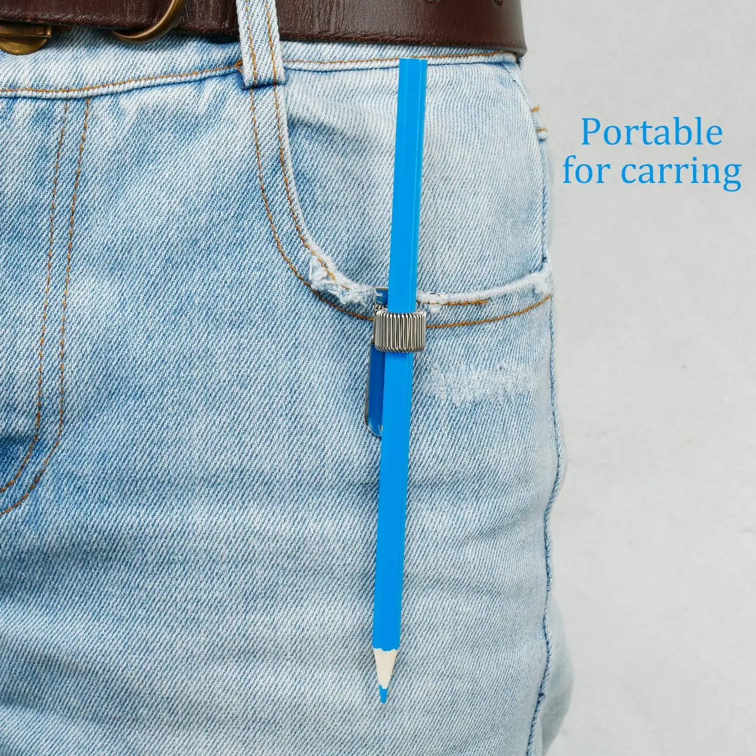2pcs Spring Loop Holder Portable Pen Clip Adjustable Single Pen Holder Pocket Pen Organizer for Home Office Notebook Clipboard thumbnail 4