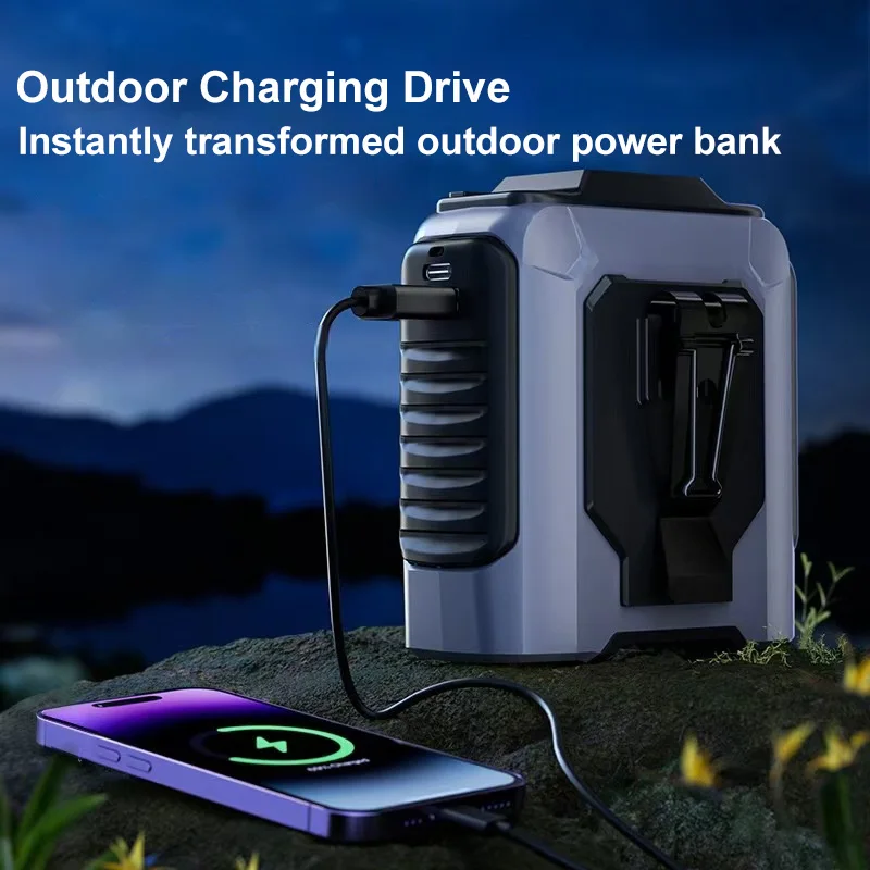 NEW Extra-Large Battery Waist Fan Wearable Waist Fan Light Hands-Free Cooling for Outdoor Jobsite Travel Long Range For Outdoor thumbnail 5