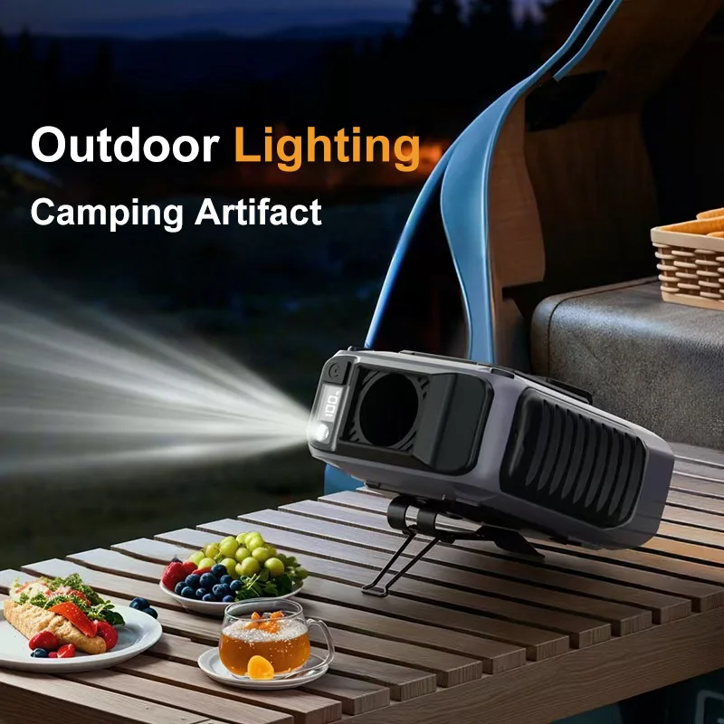 NEW Extra-Large Battery Waist Fan Wearable Waist Fan Light Hands-Free Cooling for Outdoor Jobsite Travel Long Range For Outdoor thumbnail 2