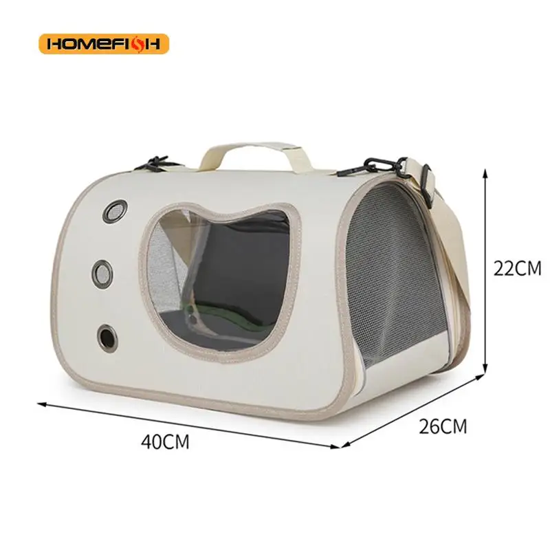 Portable Pet Carrier Bag for Small Dogs Cats Outdoor Foldable Cat Bag Breathable Cat Shoulder Bag Kitten Carrying Bag thumbnail 6