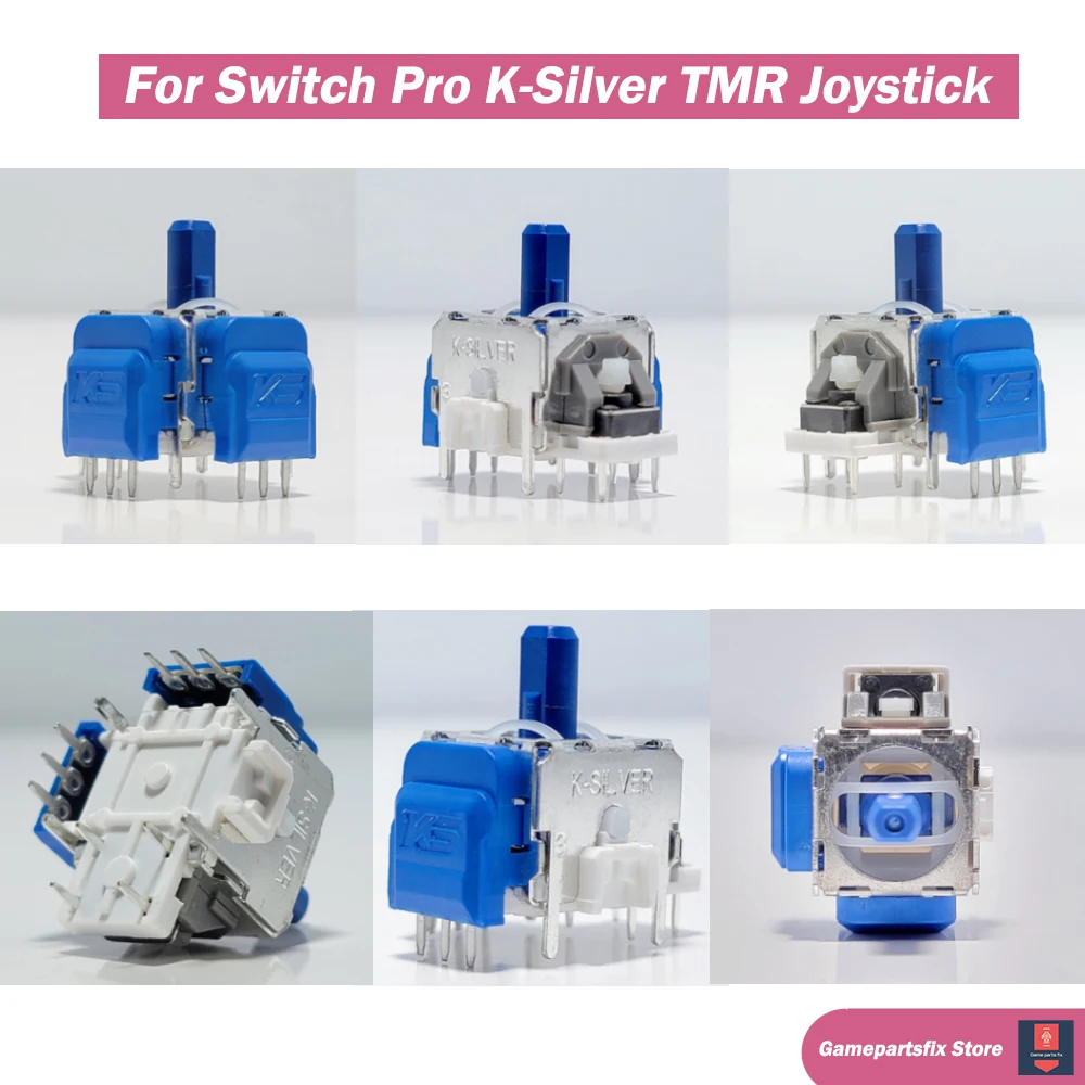 K-SILVER JS13 PRO+ TMR Joystick for Switch Pro PS5 PS4 Xbox Series Xbox One Anti-Drift Electromagnetic 3D Analog TMR ThumbStick thumbnail 3