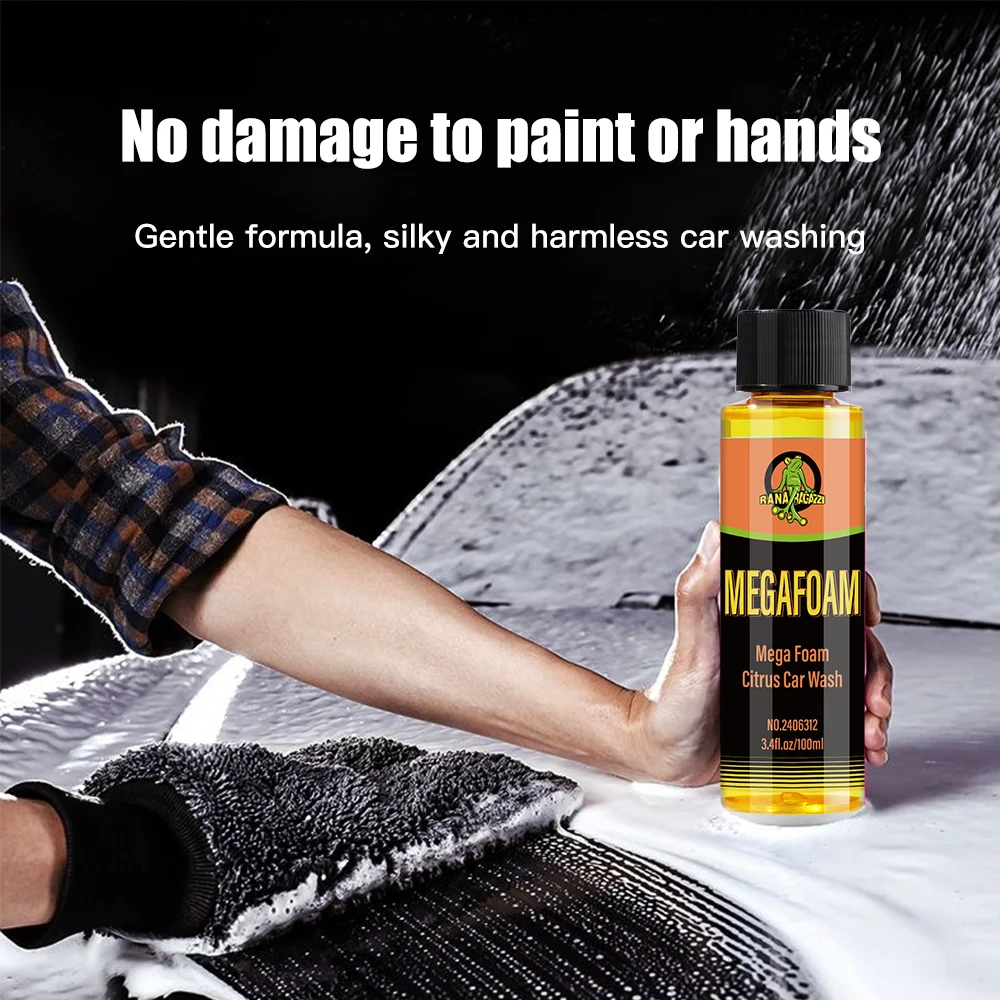Motorcycle Wash Mega Foam Natural Citrus Scent Shampoo High Concentration  Wash Super Foam Cleaner Supplies MEGAFOAM RG312 thumbnail 5