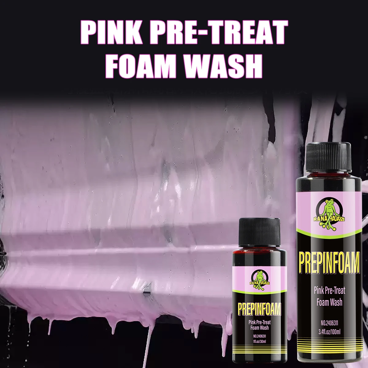 Motorcycle Washing Spray Pink Pre-Treat Foam Wash Sediment Pre-washed Off Dense And Flowing Foam Layer Natural Pink Foam RG311 thumbnail 2