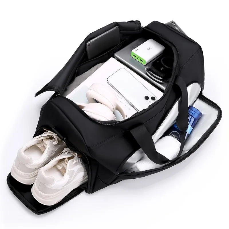 Sports Gym Bag, Large Capacity Handbag,Portable Travel Duffel Bag, Multi-compartment with Shoes Storage,Perfect for Vacation,Gym thumbnail 3