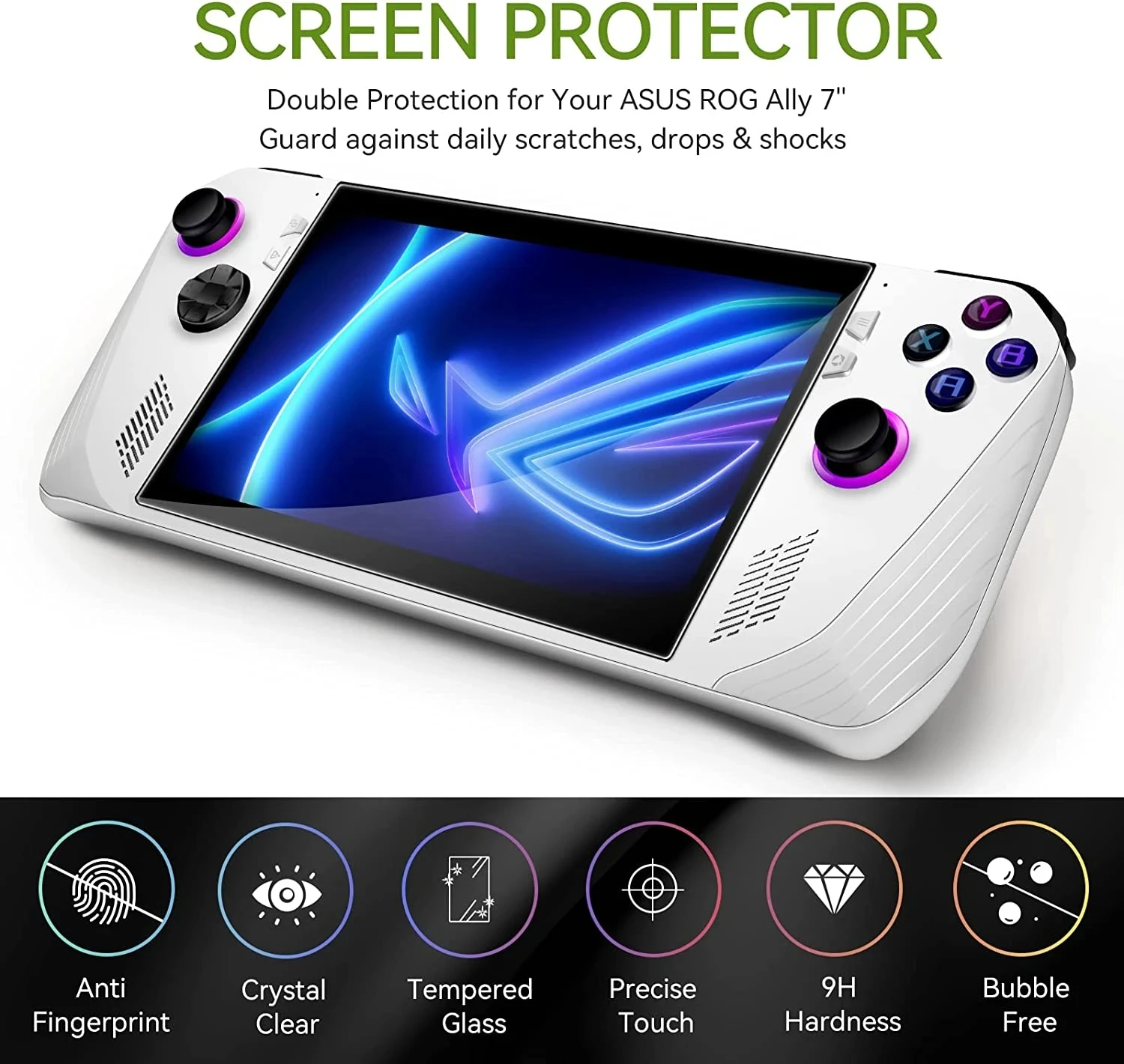 1/2/3PCS Protective Tempered Glass for Asus ROG Ally Anti-scratch Screen Protective Film for Asus ROG Ally 7 " Glass Accessories thumbnail 3