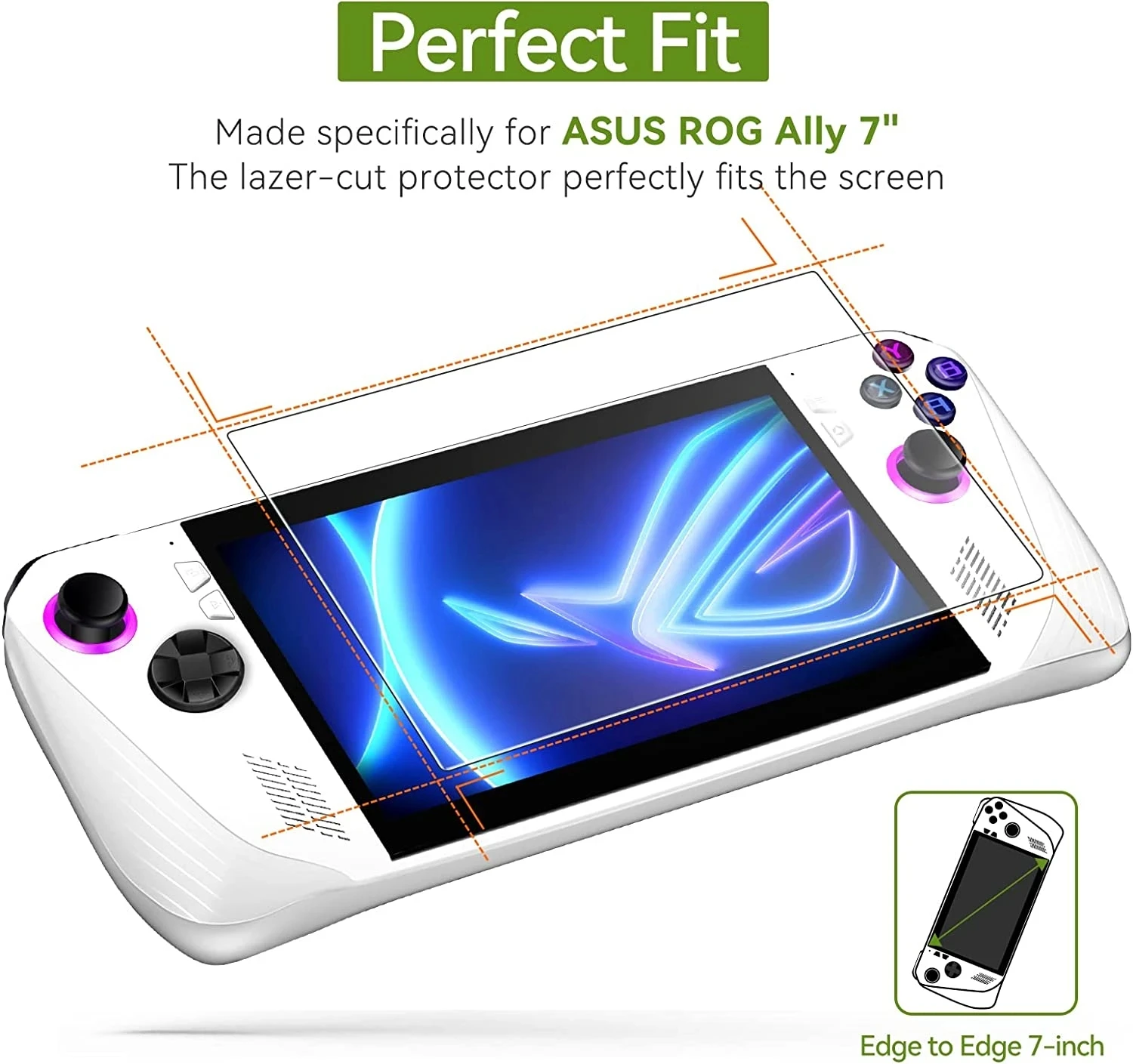 1/2/3PCS Protective Tempered Glass for Asus ROG Ally Anti-scratch Screen Protective Film for Asus ROG Ally 7 " Glass Accessories thumbnail 2