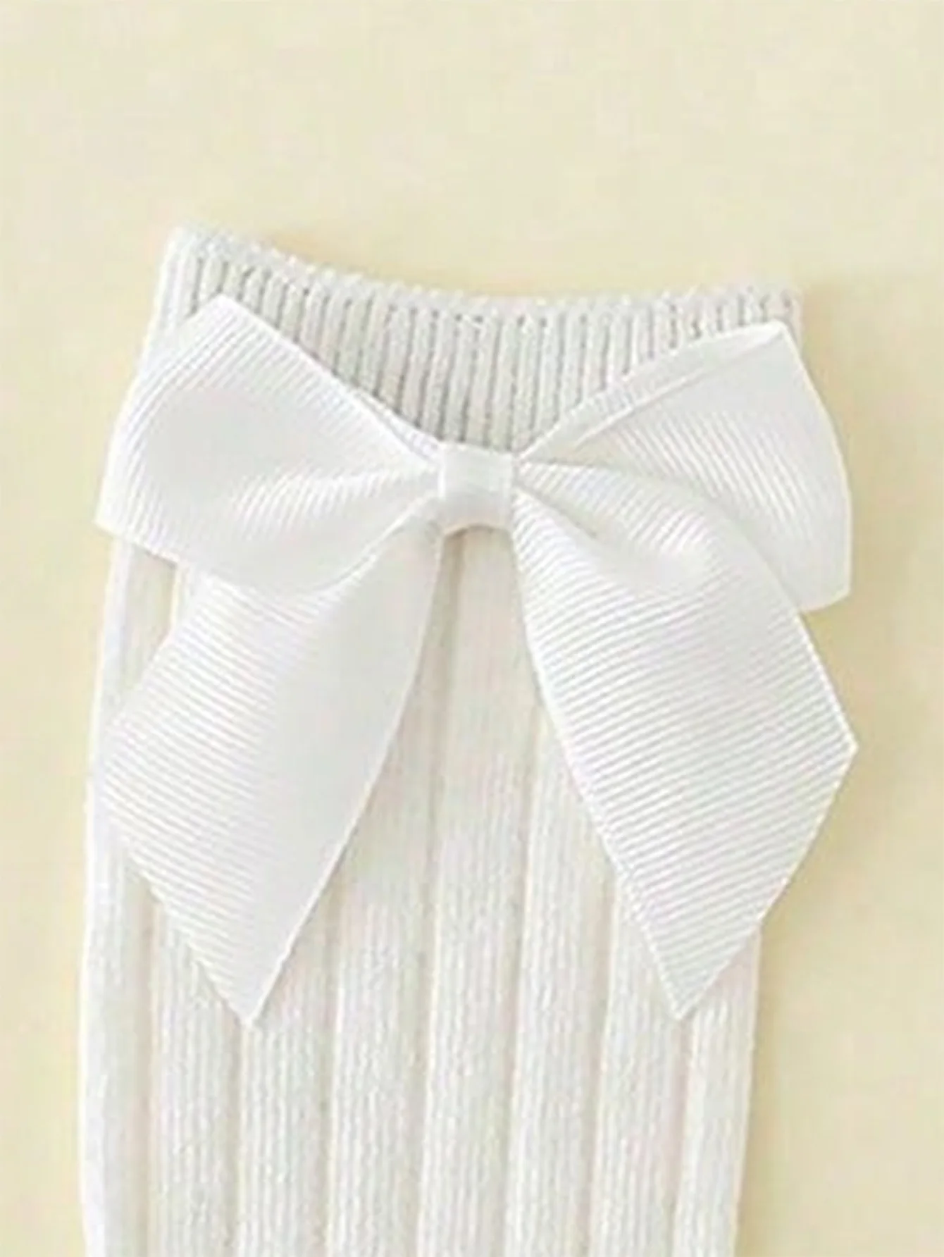 3 Pairs of Baby Socks 0-8 Years Striped High Knee Cotton Soft Kids Socks Set for Boys Girls Toddler Non-Slip White Children Socks thumbnail 6