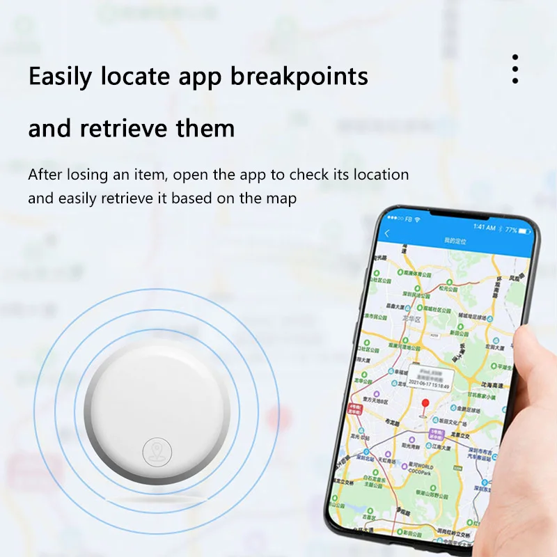Mini Smart Anti-Lost Tracker Reminder For Pets Kids GPS Locator AntiLost Alarm Wallet Keychain Smart Tag Bluetooth Tracer 2025 thumbnail 2