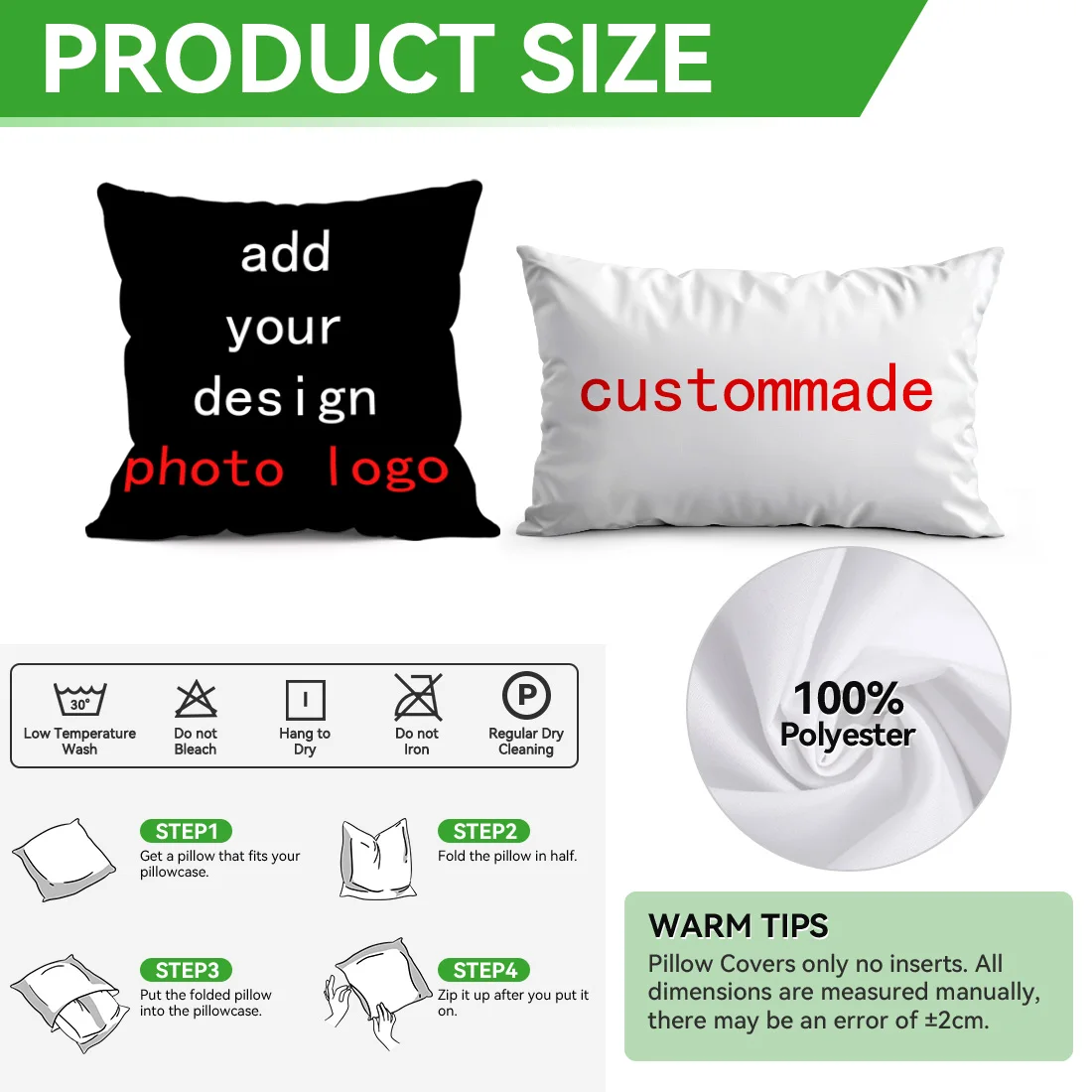 Custom Picture Printed Cushion Cover Pet Personal Life Photos Pillow Cover Custom 100% Polyester Pillowcases In Various Sizes thumbnail 3