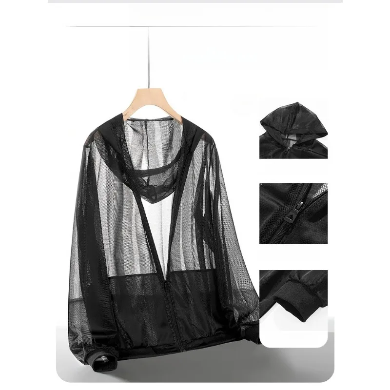 CHUJIE Summer UPF 50+ UV Sun Protection Skin Coats Men Ultra-Light Sportswear Hooded Outwear Men Breathable Casual Jackets Man thumbnail 6