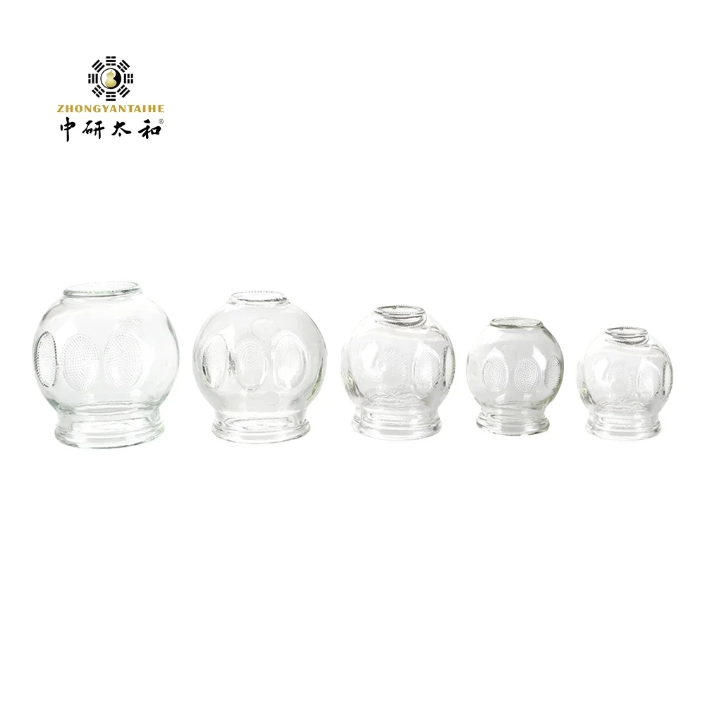 Zhongyan Taihe Fire Glass Cupping Suit Beauty Health Gua Sha Suction Cup Massager for Body Anti-cellulite Massager Set of 12Cans thumbnail 4