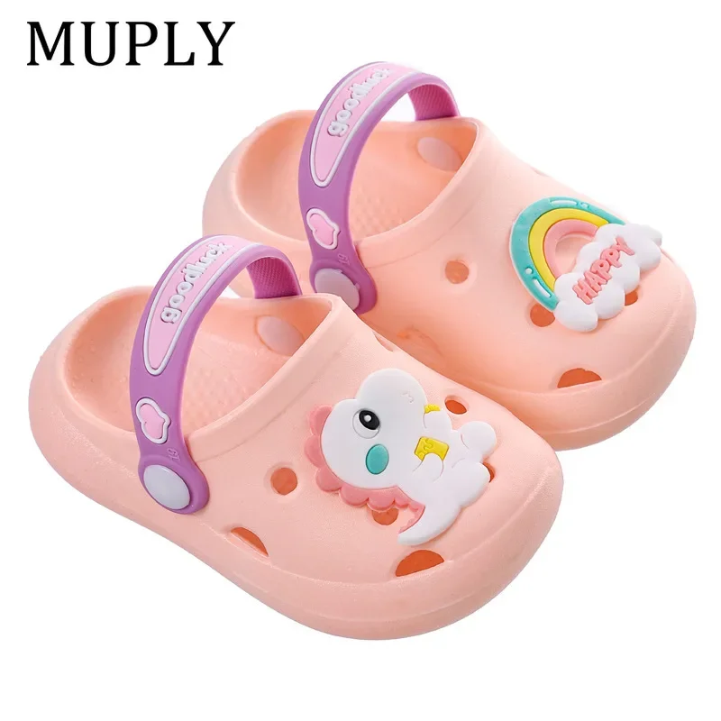Summer Children Garden Clogs Shoes Boys&Girls Beach Sandal Kids Lightweight Breathable Cute Cartoon Slip Baby Slippers thumbnail 5