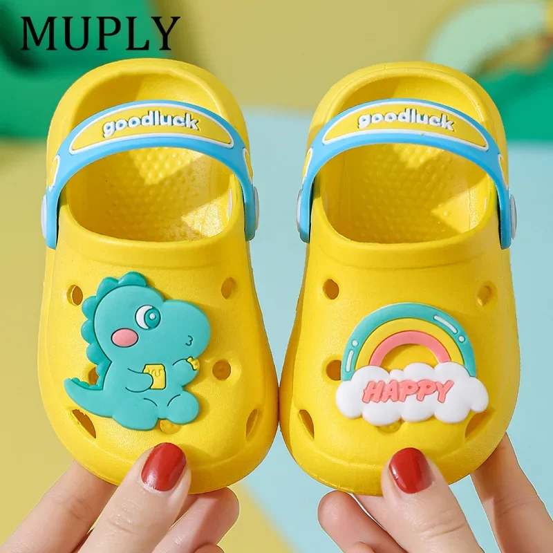 Summer Children Garden Clogs Shoes Boys&Girls Beach Sandal Kids Lightweight Breathable Cute Cartoon Slip Baby Slippers thumbnail 3