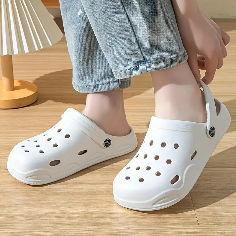 Summer Hollow Out Closed Toe Beach Sandals Women Lightweight Anti Slip EVA Clogs Slippers Woman Comfort Soft Sole Garden Shoes thumbnail 4