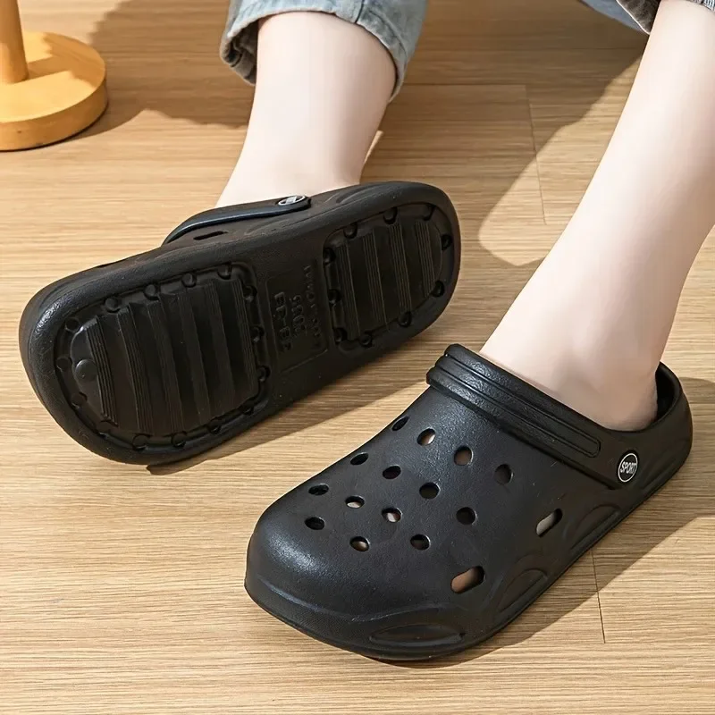 Summer Hollow Out Closed Toe Beach Sandals Women Lightweight Anti Slip EVA Clogs Slippers Woman Comfort Soft Sole Garden Shoes thumbnail 6