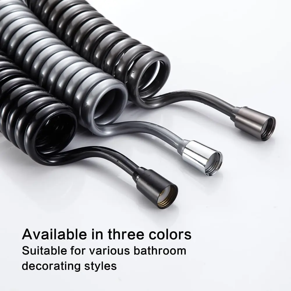New 1.5/2/3/5M Spring Flexible Retractable Hose Shower Head Toilet Bidet Water Pipe Plumbing Bath Spiral Flexible Shower Hose thumbnail 6
