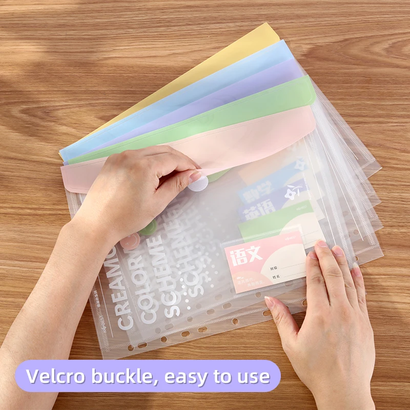 A4 Ring Binder 4-Hole Student Exam File Holder, Office Document Organizer with Detachable & Replaceable Inserts thumbnail 4