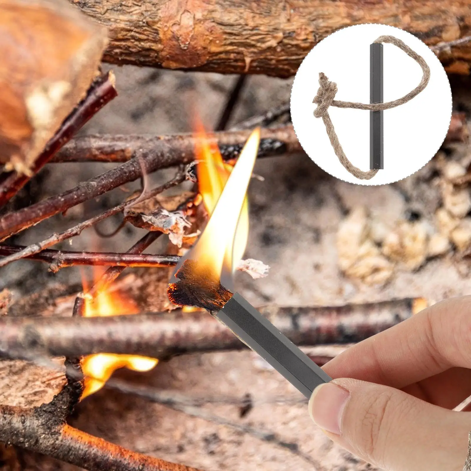 3 Pcs Beeswax Rope Flame Outdoor Camping Fire Starter Survival Wick Cord Windproof Burning Fuel Emergency Gear For thumbnail 3