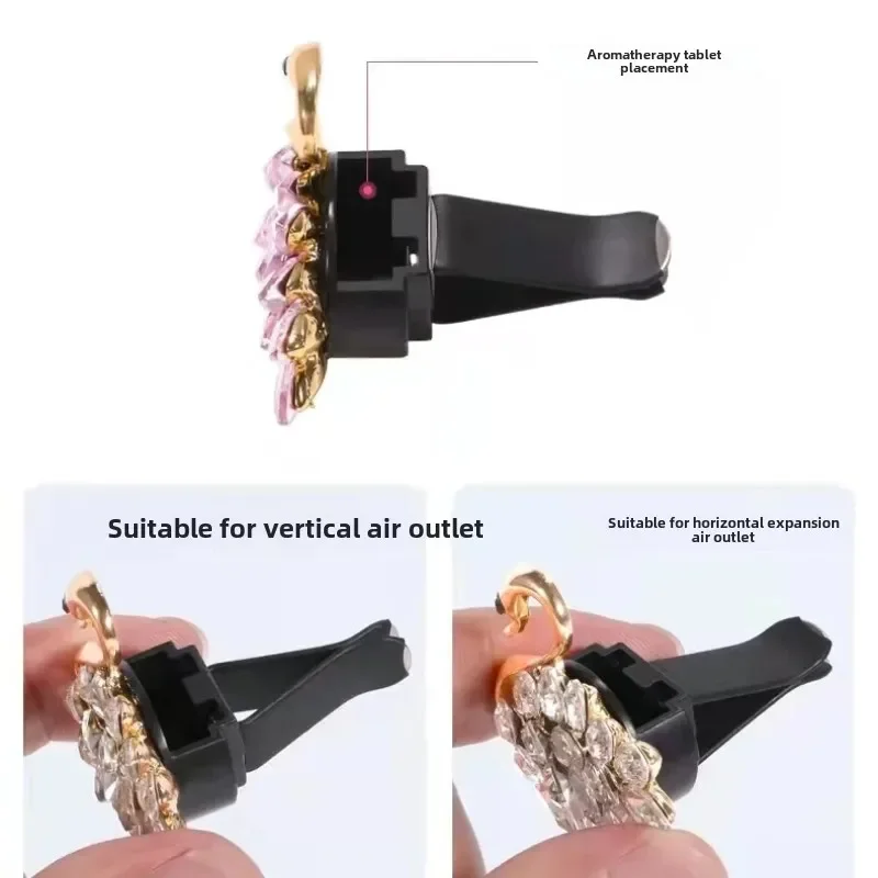 2pcs Car Perfume Clip Flower Air Outlet Car Air Freshener Peach Blossom Aroma Diffuser Car Decoration Accessories Fresh Air thumbnail 6