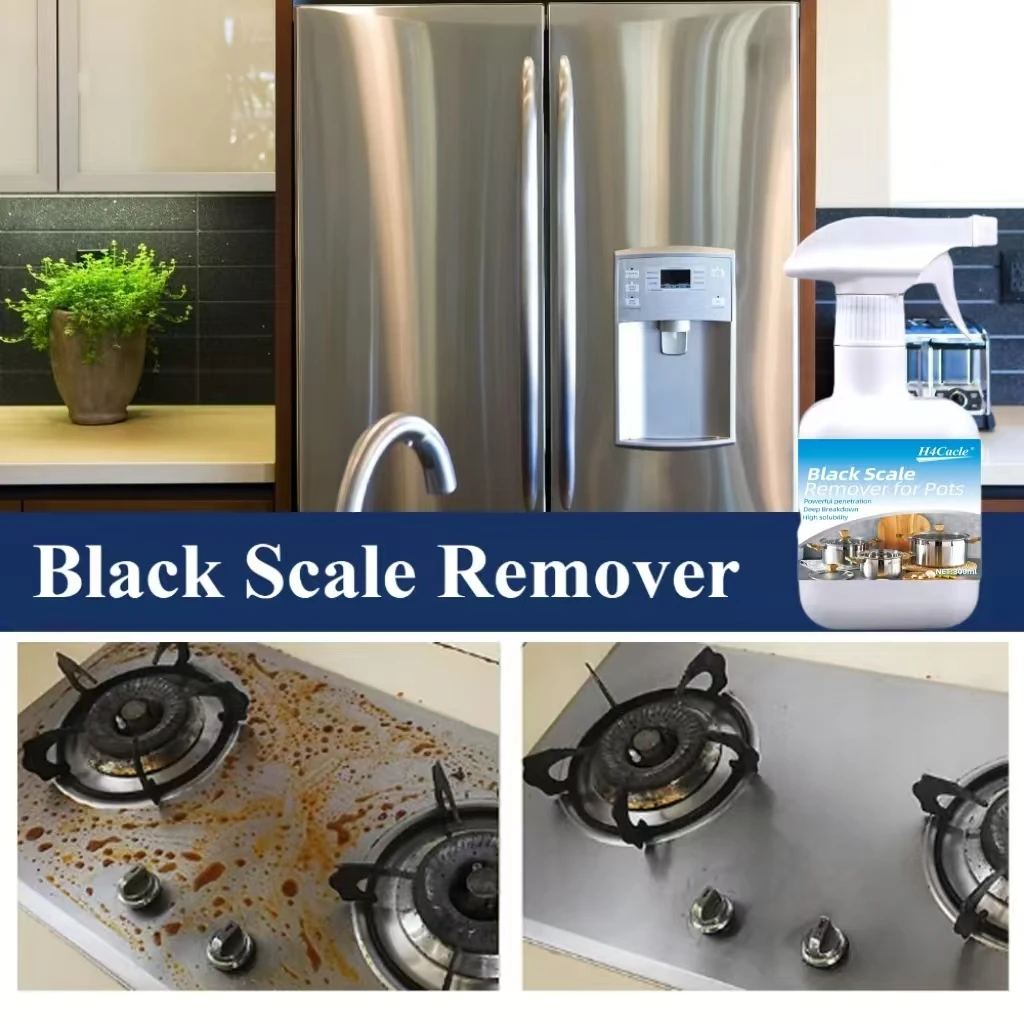 Pan Bottom Cleaning Decontamination Agent Kitchen Blackening Scale Remover Home Polishing Oven Oil Stain Ware Cooktop Spray thumbnail 6