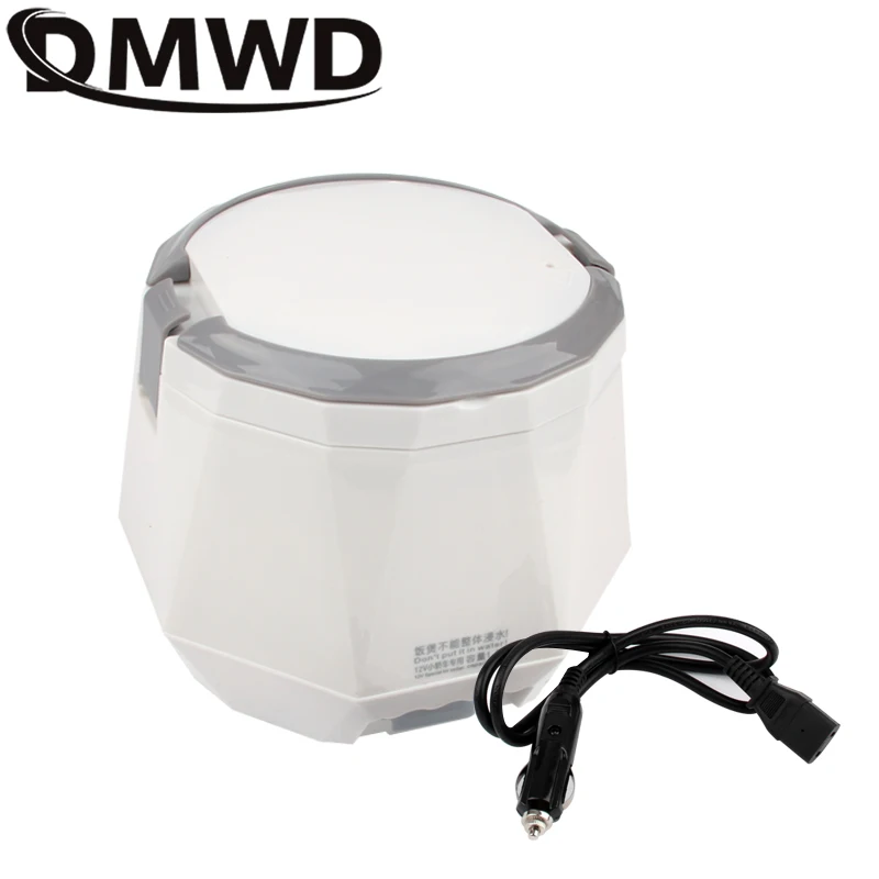 DMWD 12V/24V Portable Rice Cooker For Car/Truck Mini Lunch Box Food Heater Steamer Multifunction Automatic Food Container 1.3L thumbnail 4
