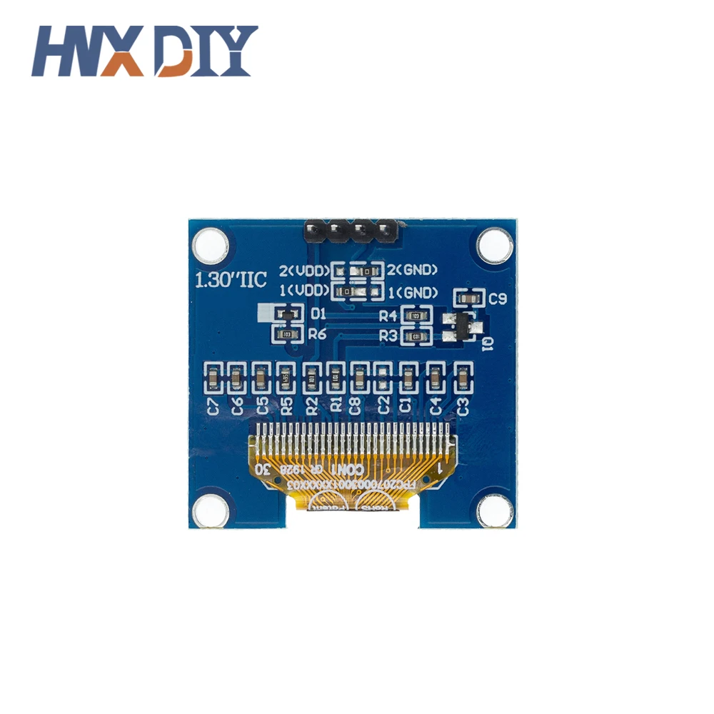 1-10pcs 1.3" White Blue Color IIC OLED Display Module Drive Chip SH1106 128X64 1.3 Inch LCD IIC I2C Communicate For Arduino thumbnail 6