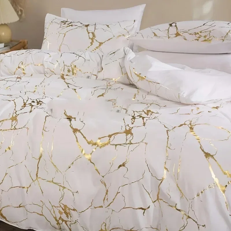 2/3PCS Bedding Home Textiles Solid Color Down Duvet Cover Pillowcase Sheets Bedroom Comforter Set Bedding Duvet Bedding Bed Set