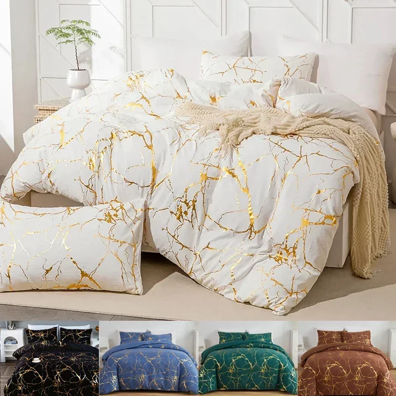 2/3PCS Bedding Home Textiles Solid Color Down Duvet Cover Pillowcase Sheets Bedroom Comforter Set Bedding Duvet Bedding Bed Set thumbnail 2