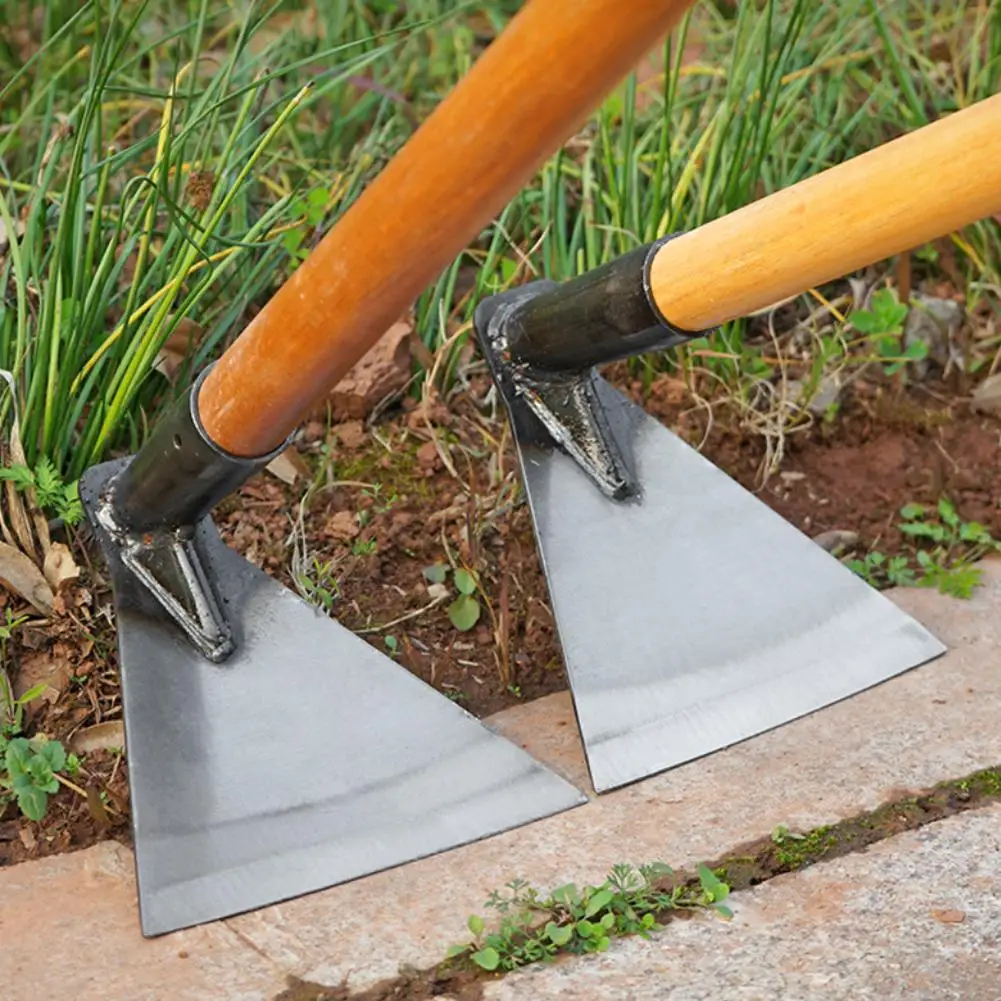 Durable Garden Hoe Household Outdoor Farming Tools Forging Weeding Hoe for Digging Soil Planting Vegetables Flowers thumbnail 2