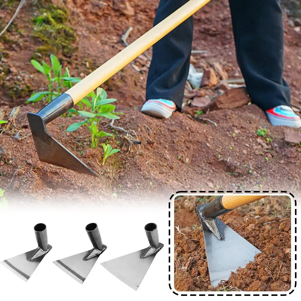 Durable Garden Hoe Household Outdoor Farming Tools Forging Weeding Hoe for Digging Soil Planting Vegetables Flowers thumbnail 5