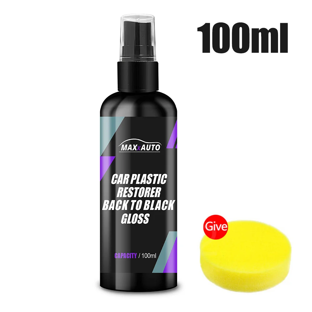 Motorcycle Plastic Restorer Back To Black Gloss Car Cleaning Products Auto Polish And Repair Coating Renovator For Car Detailing thumbnail 2