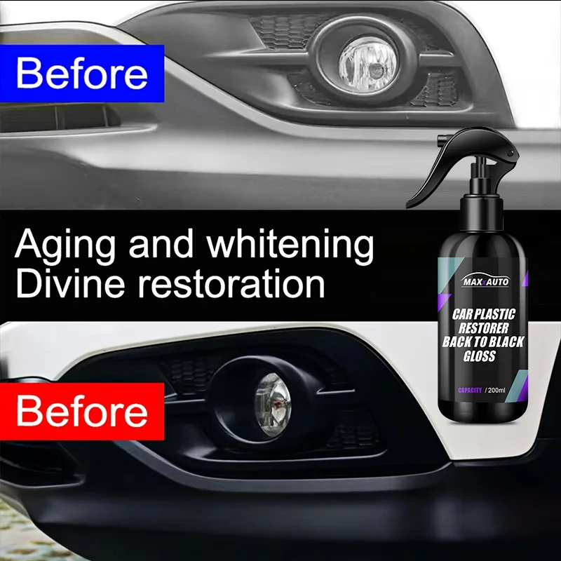 Motorcycle Plastic Restorer Back To Black Gloss Car Cleaning Products Auto Polish And Repair Coating Renovator For Car Detailing thumbnail 5