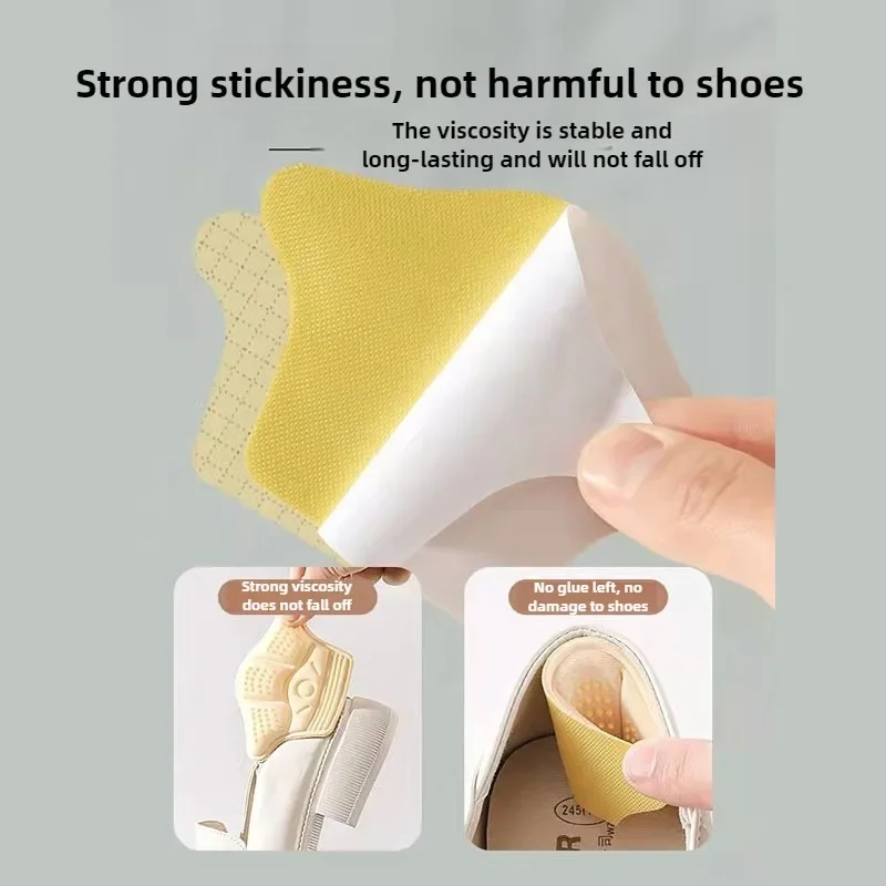 1/2/5Pcs Heel Stickers Heel Protectors Sneaker Shrinking Insoles Anti-wear Feet Shoe Pads Adjust Size High Heel Cushion Inserts thumbnail 3