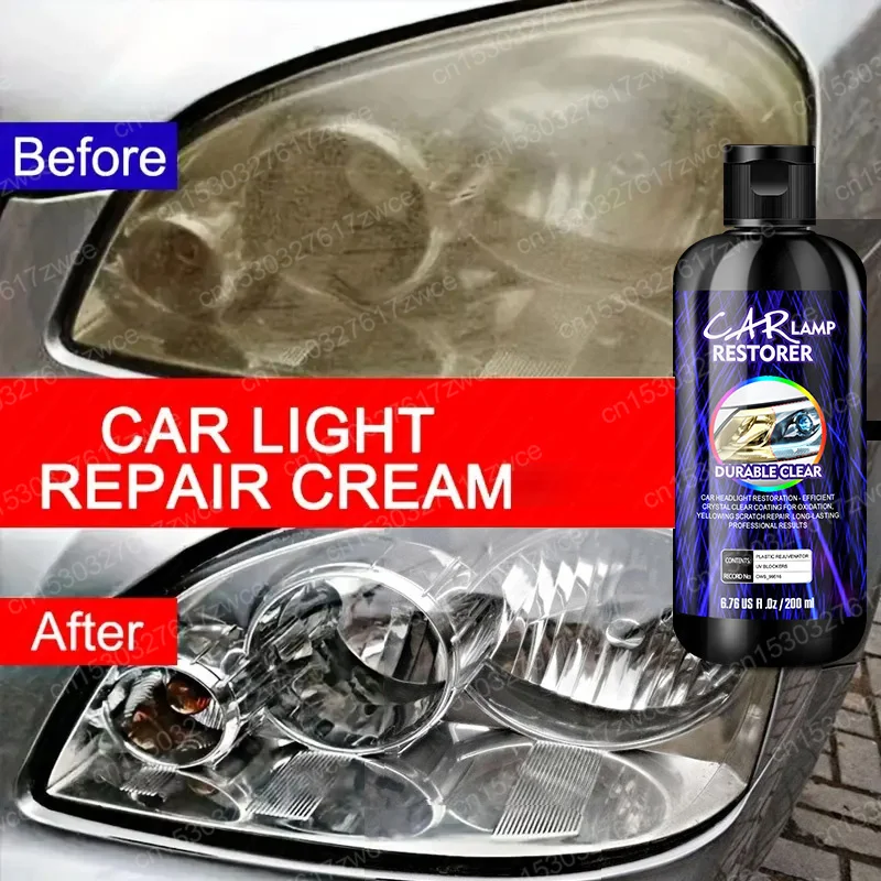Car Motorcycle Headlight Restoration Polishing Kit Dashboard Scratch Remover Oxidation Cleaner Repair Paste for Car Motorcycle thumbnail 6