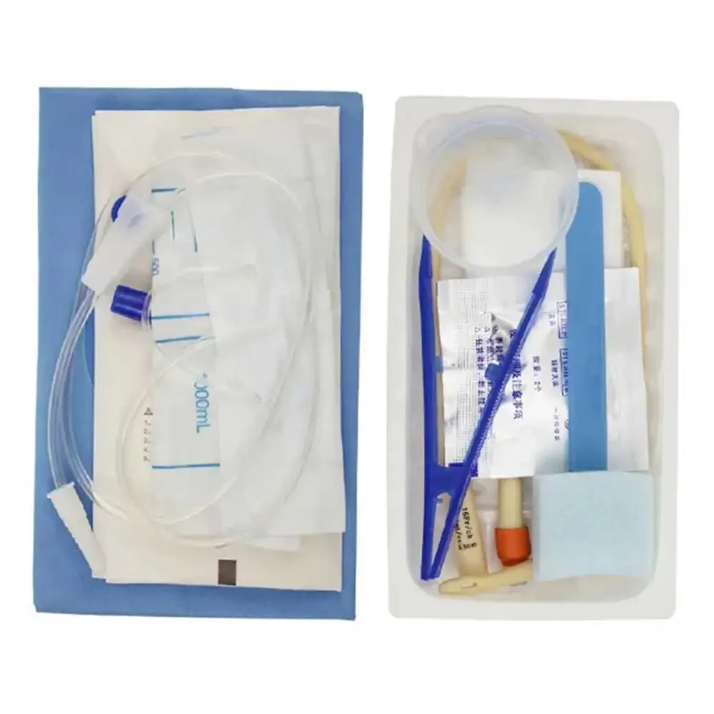 Medical Urethral Catheterization Kit Latex Double-Lumen Foley Catheter Urine Tube Adult Man Women Urine Drainage After Surgery thumbnail 4