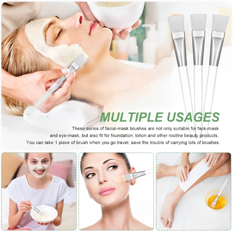 Skin Care DIY Mask Set Clear Rod Mud Mixing Bowl Spoon Set Soft Applicator Brushes for Face Deep Cleaning Portable Beauty Tools thumbnail 4