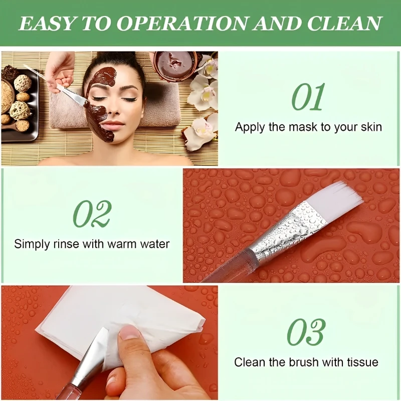 Skin Care DIY Mask Set Clear Rod Mud Mixing Bowl Spoon Set Soft Applicator Brushes for Face Deep Cleaning Portable Beauty Tools thumbnail 5